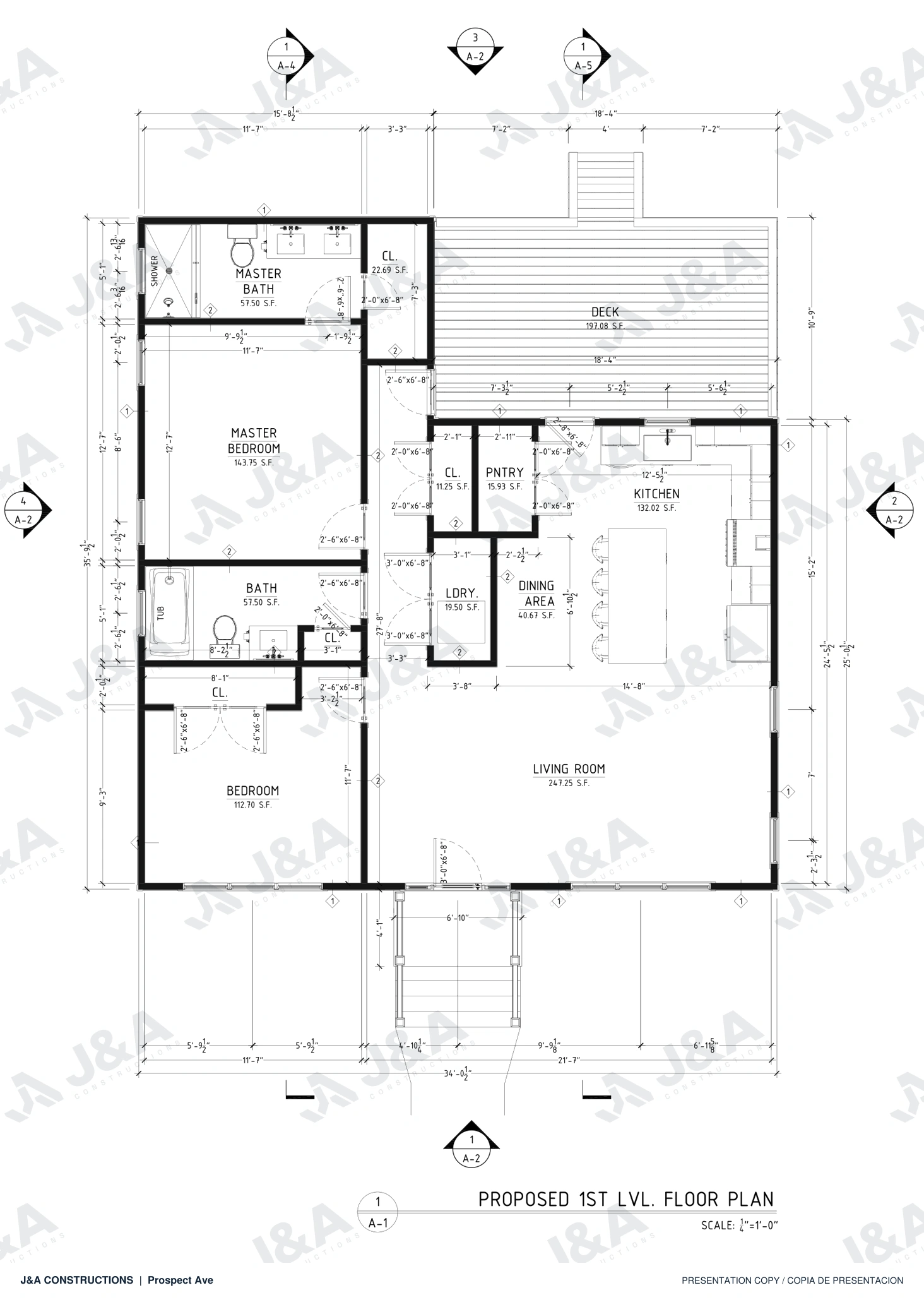 Floor plan of Prospect Ave